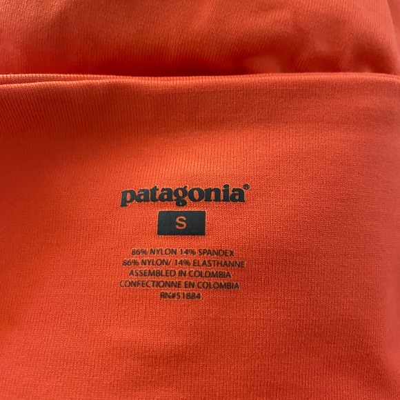 Patagonia Halter Dress Small Orange Nylon Morning Glory A-Line - Picture 4 of 11
